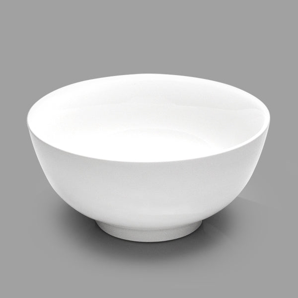 White Ceramic Noodle Bowl 8"D - Commercial Rice Cookers