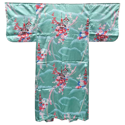 Japanese Traditional Kimono Robe - Green Temple - Commercial Rice Cookers