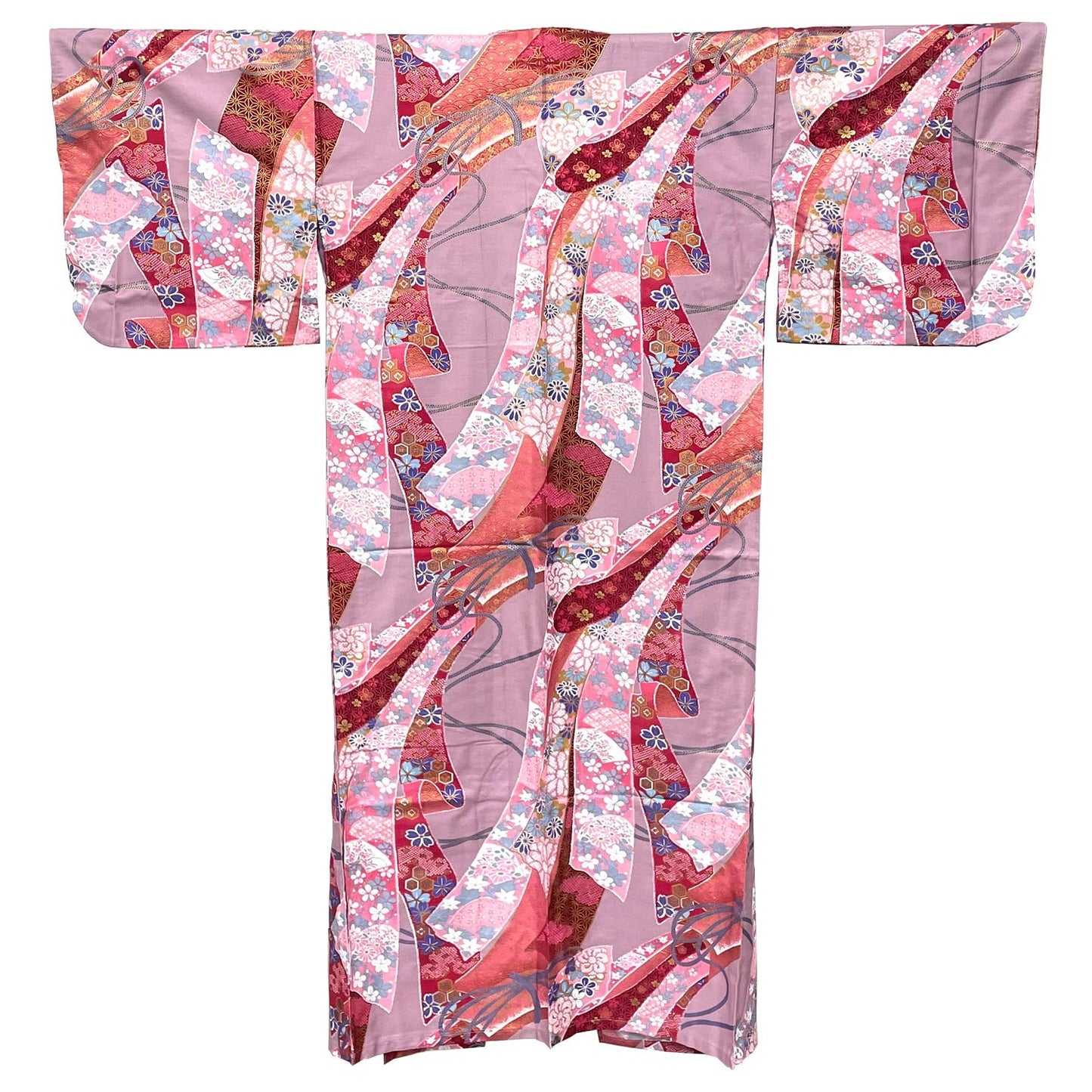 Japanese Traditional Kimono Robe - Pink Floral - Commercial Rice Cookers