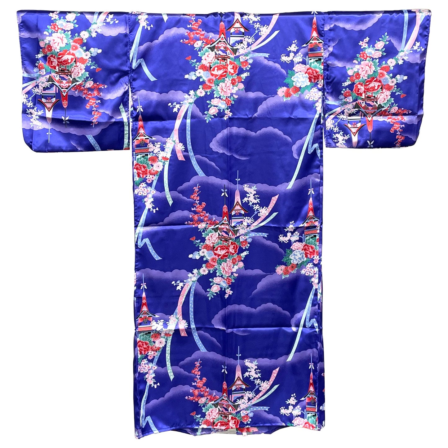 Japanese Traditional Kimono Robe - Purple Temple - Commercial Rice Cookers