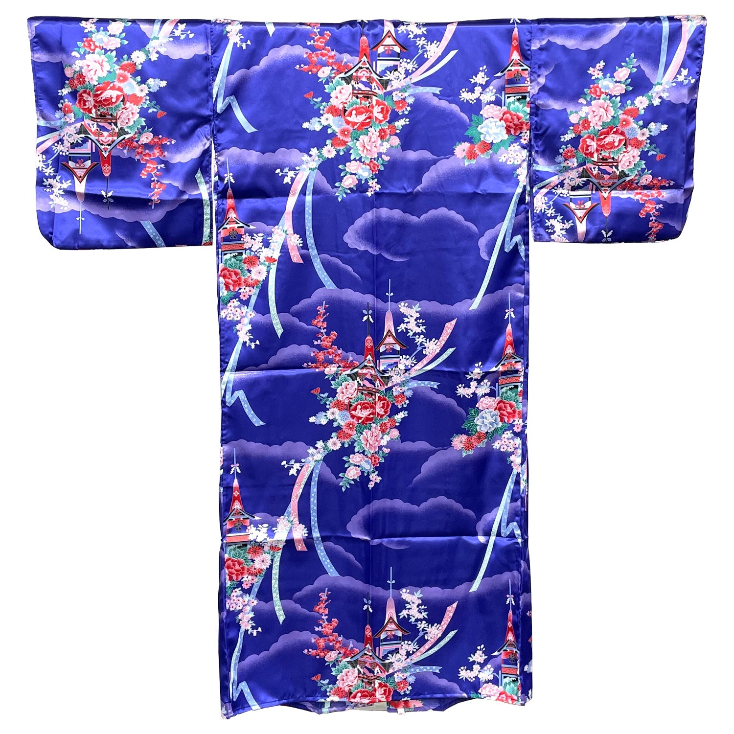 Japanese Traditional Kimono Robe - Purple Temple - Commercial Rice Cookers
