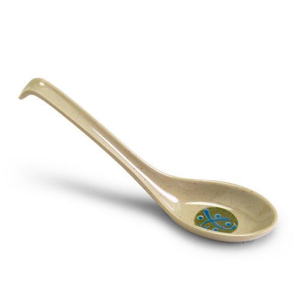 Melamine Chinese Soup Spoon, 60pc, 6.25"L (Green) - Commercial Rice Cookers