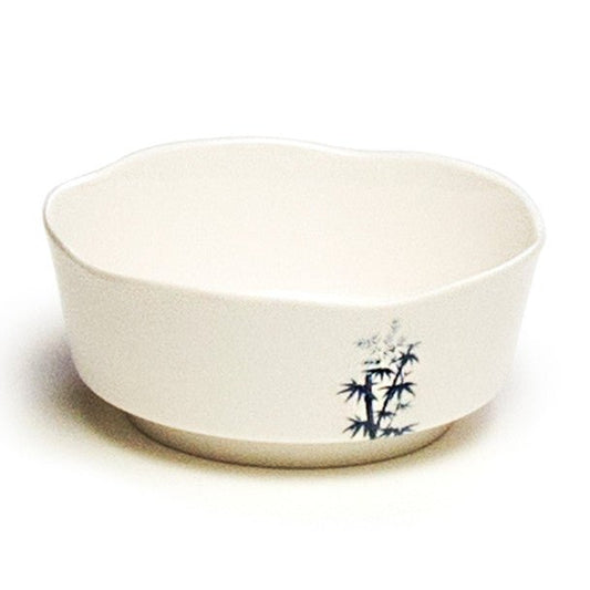 Melamine Petal Soup Bowl, 12pc, 5 - 1/4"D (Elegant Blue Bamboo) - Commercial Rice Cookers