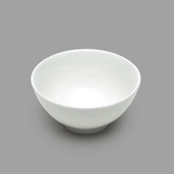 White Ceramic Rice Bowl 4.5"Dx2.25"H - Commercial Rice Cookers