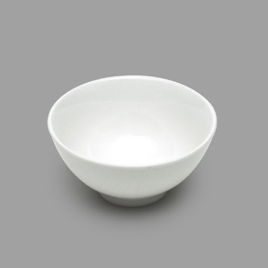 White Ceramic Rice Bowl 4.5"Dx2.25"H - Commercial Rice Cookers